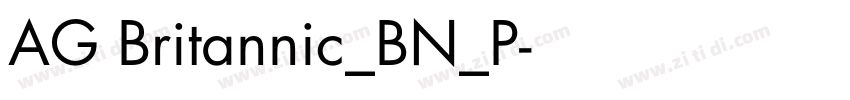 AG Britannic_BN_P字体转换
